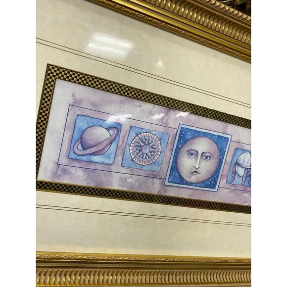 RARE Mary Beth Zeitz celestial Whimsigoth art print 90s vintage moon 2 - Picture 3 of 11